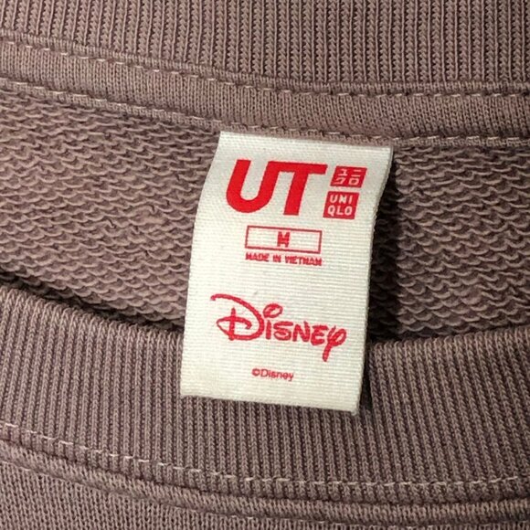 Uniqlo UT Sweatshirt Mens M Disney Nature Squad Bambi Graphic Crewneck Brown - Picture 9 of 10